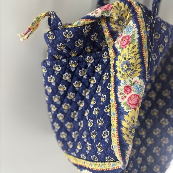 Vera Bradley Cottagecore Royal Blue Flower Double handle shoulder bag - Picture 11 of 11